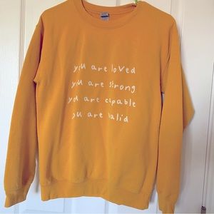 You Are Loved Gildan Crew sweatshirt, size small